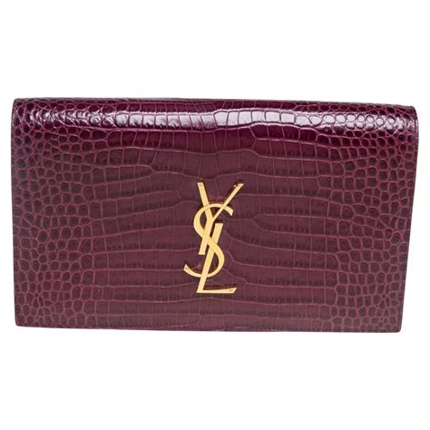 ysl color clutch|YSL crocodile clutch.